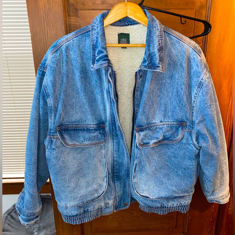 L Lined Denim Jacket